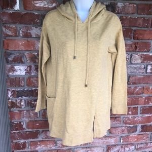 Soft Surroundings yellow long sleeve hoodie size S